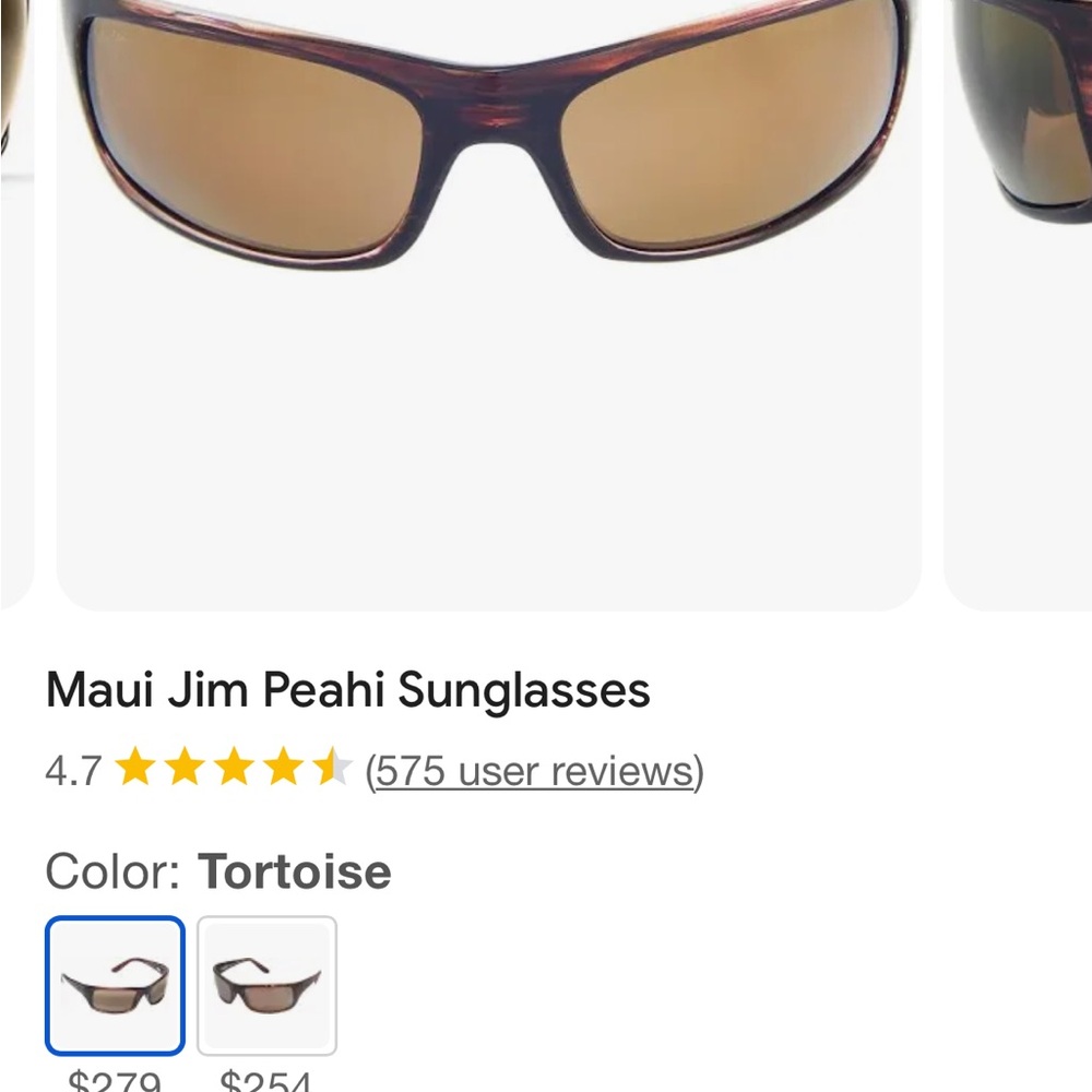 Maui Jim Brown Sunglasses Sporty Wraparound Style